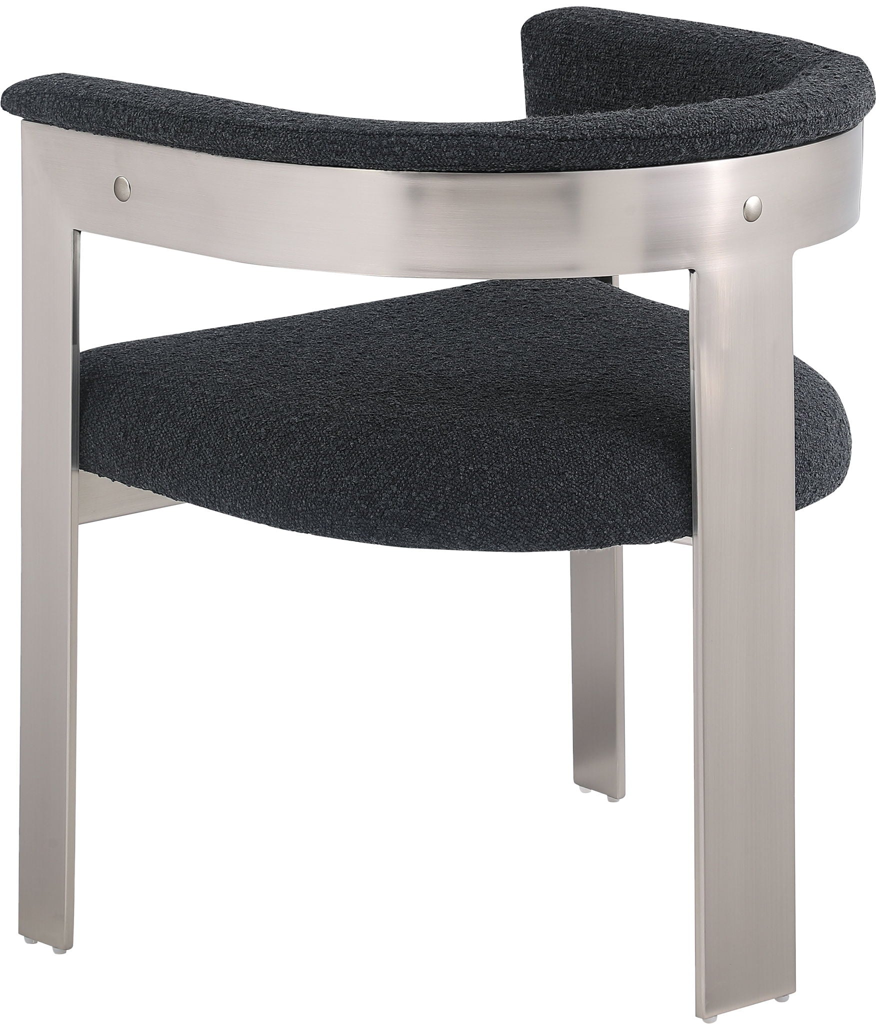Romeo - Boucle Dining Chair With Silver Base (Set of 2)