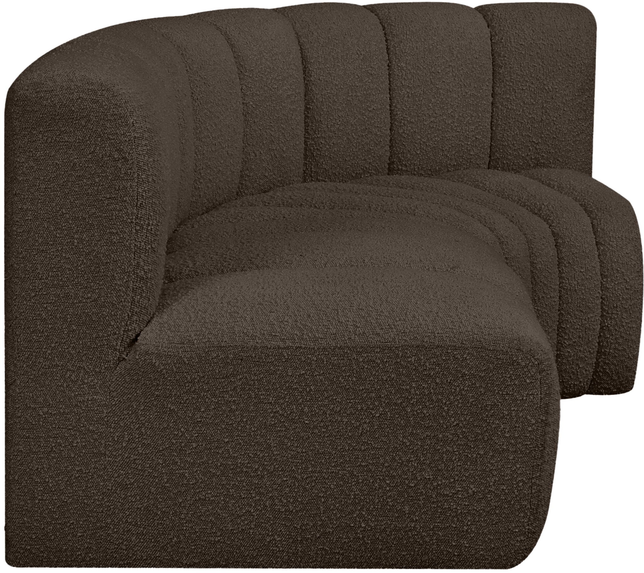 Arc - Boucle Fabric 3 Piece Sofa
