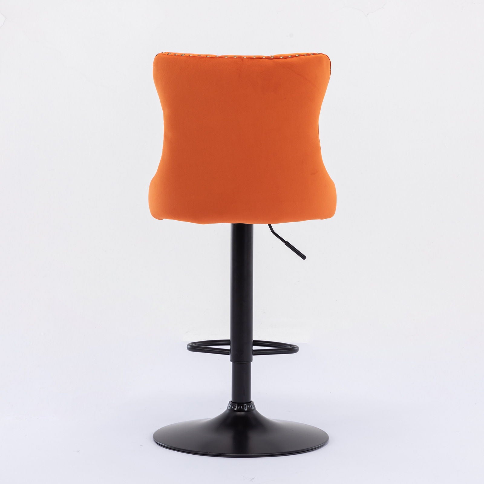 Swivel Barstools Adjusatble Seat Height, Modern Upholstered Bar Stools With Backs Comfortable Tufted For Home Pub And Kitchen Island (Set of 2)