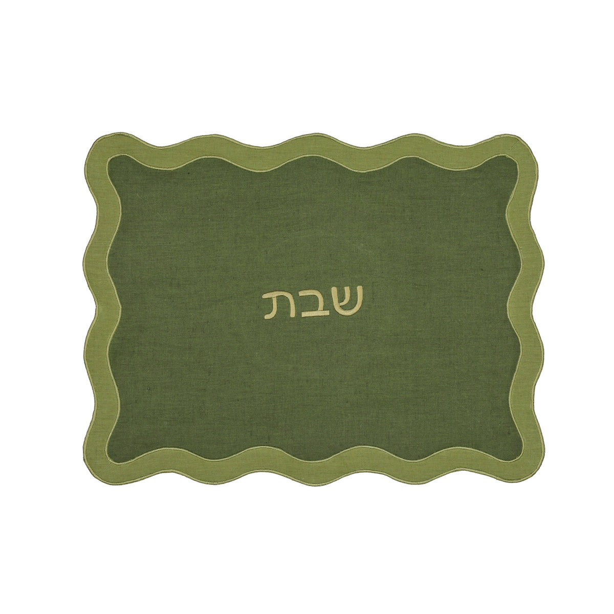 Organic Cotton / Linen Wavy Challah Cover