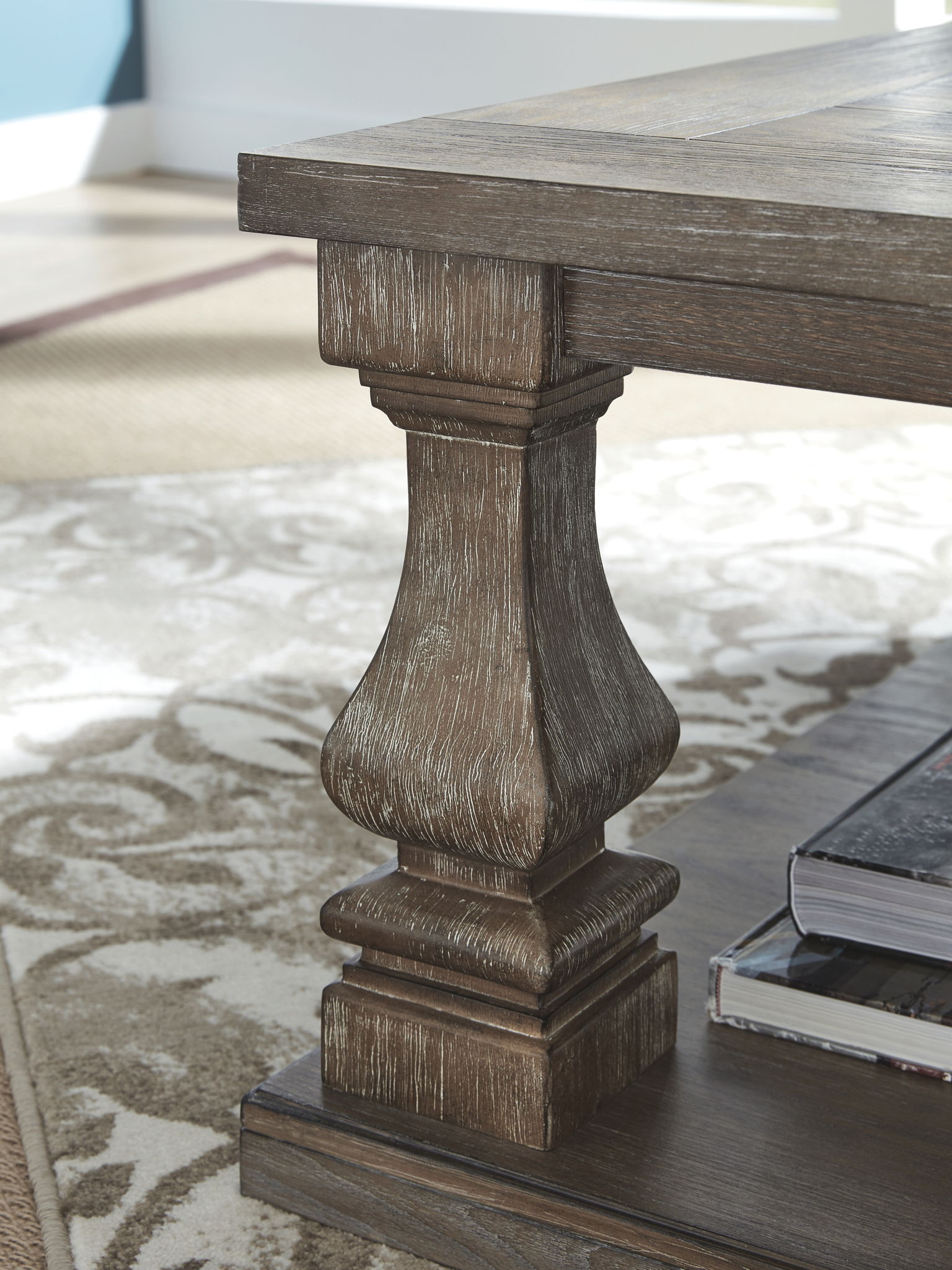 Johnelle - Rectangular Cocktail Table - Gray