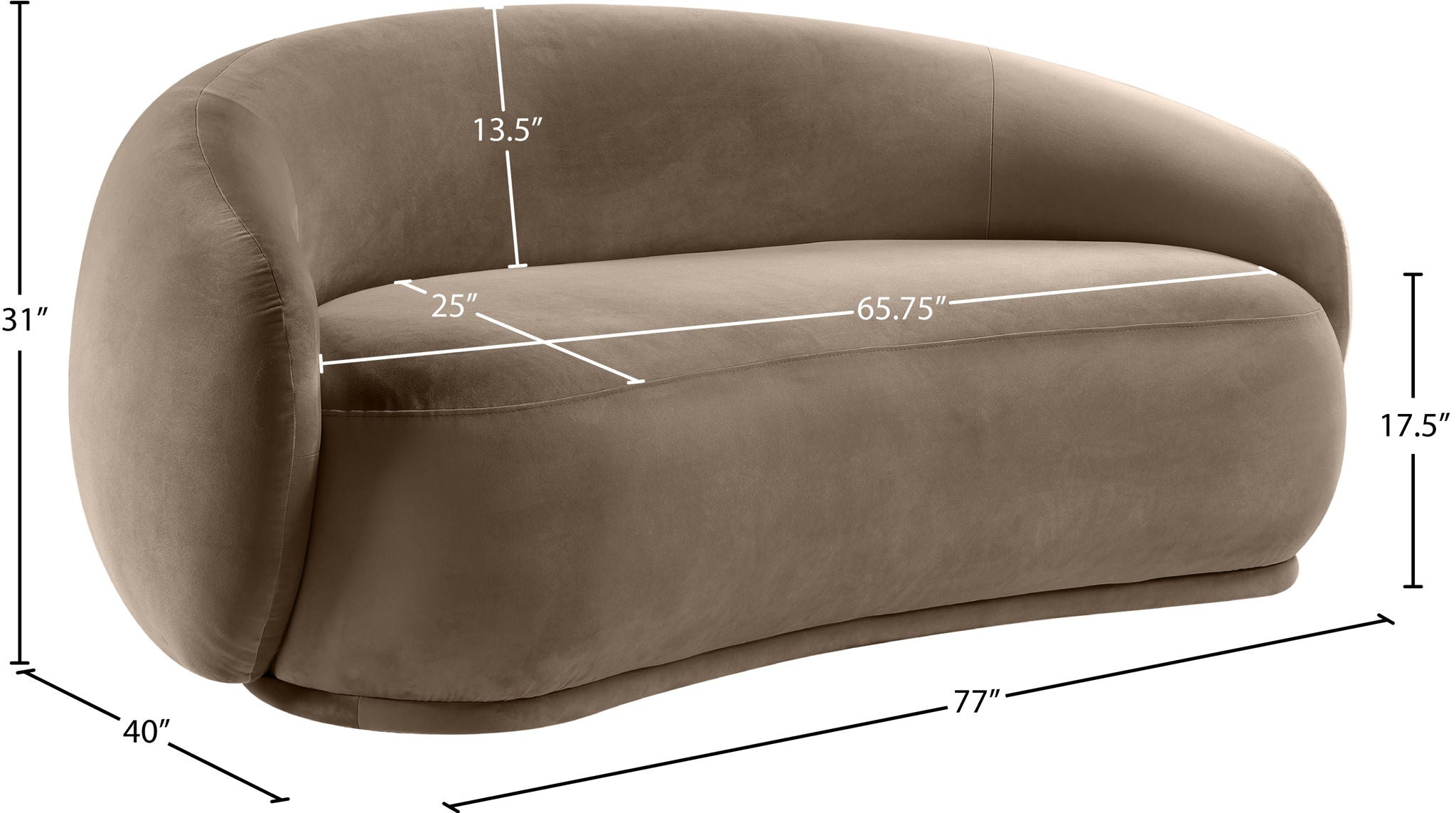 Emery - Velvet Loveseat