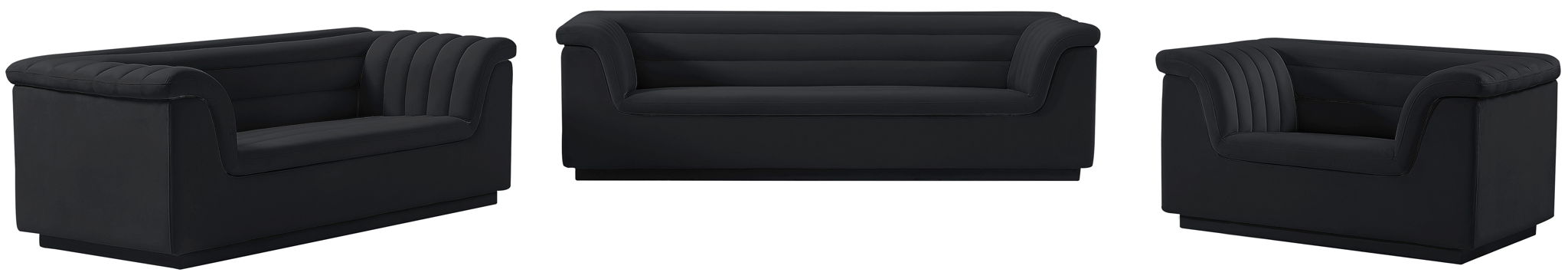 Cascade - Velvet Loveseat