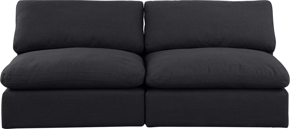 Comfy - Linen Modular Armless Sofa 2 Seats
