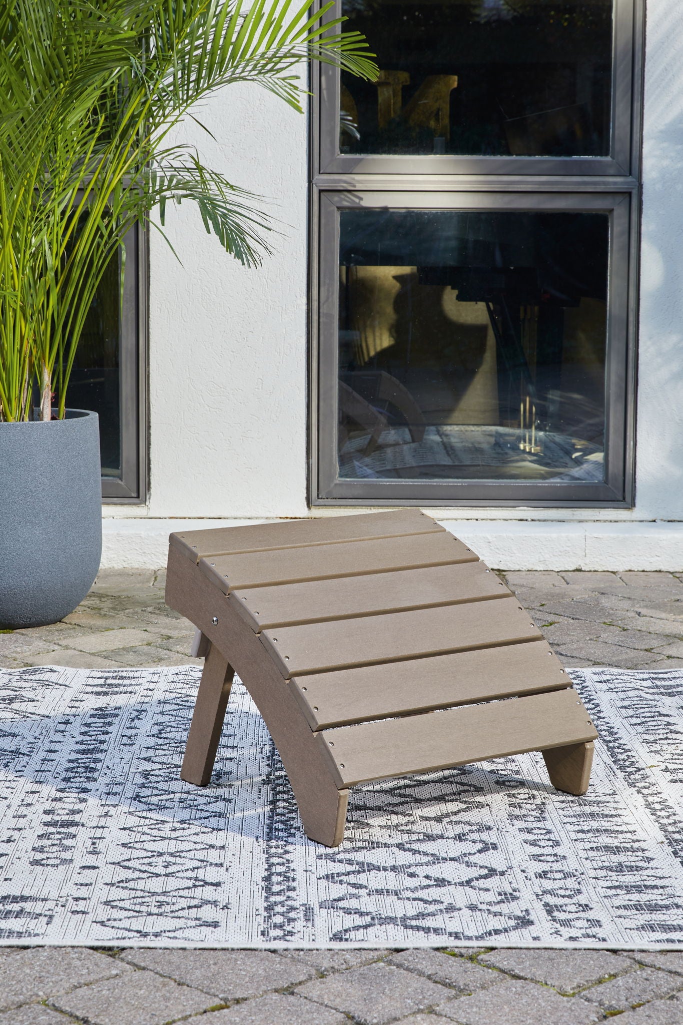 Sundown Treasure - 2 Pc. - Adirondack Chair And Ottoman - Driftwood