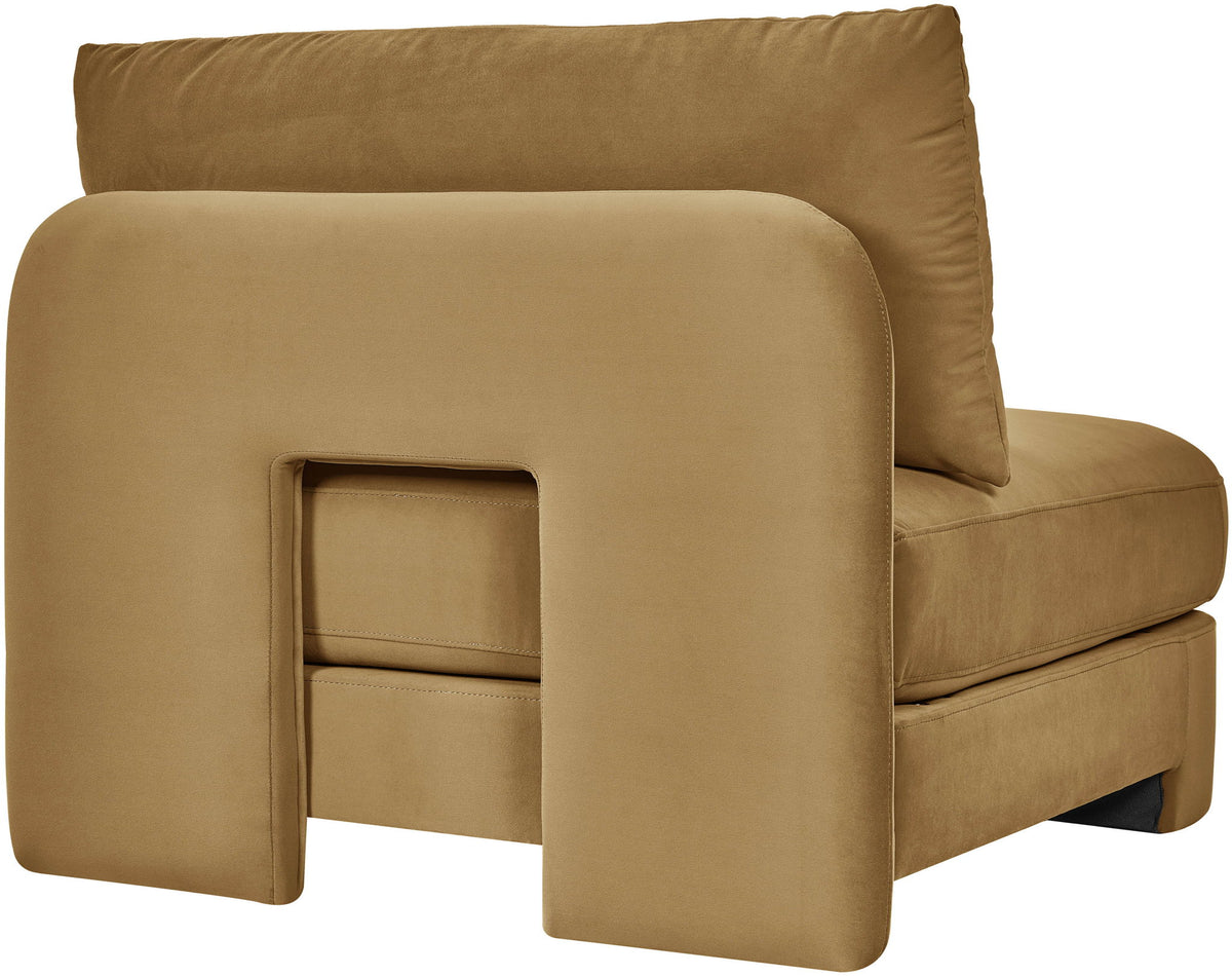 Hammond - Velvet Performance Fabric Upholstered Armless Chair