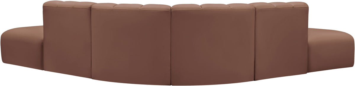 Arc - Faux Leather 6 Piece Corner Modular Sofa
