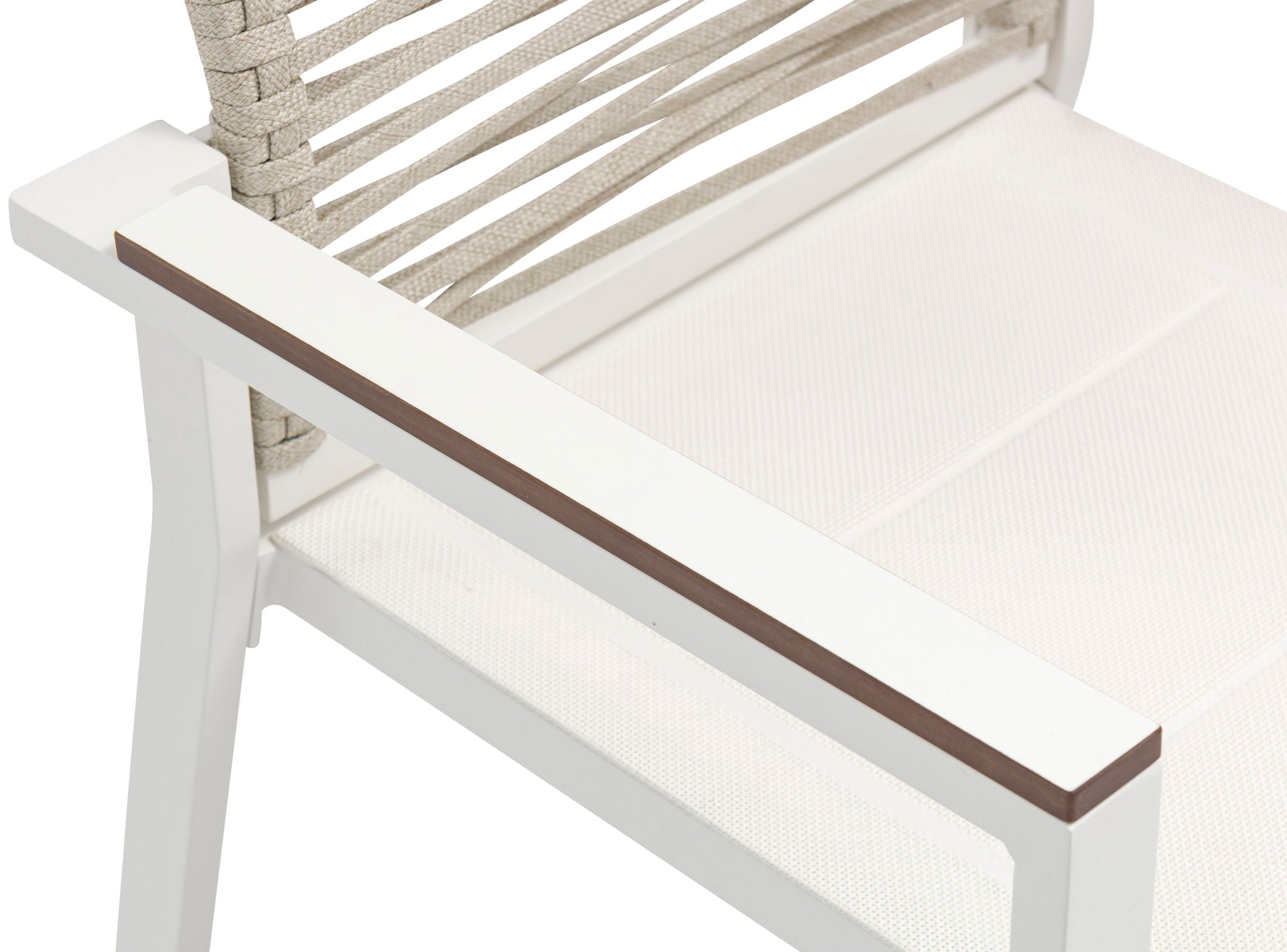 Maldives - Rope Outdoor Patio Dining Arm Chair (Set of 2)
