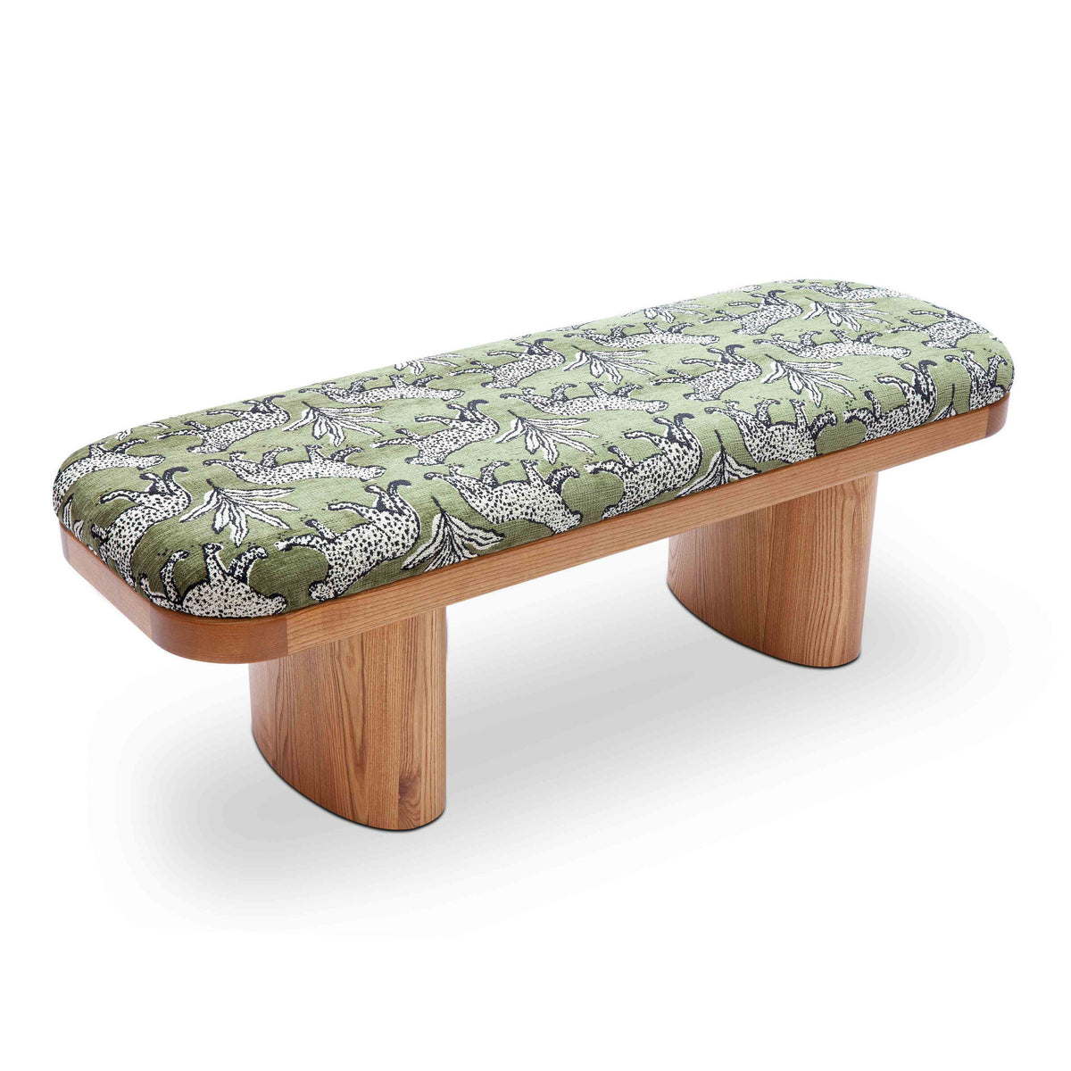 Ollie - Leopard Jacquard Bench