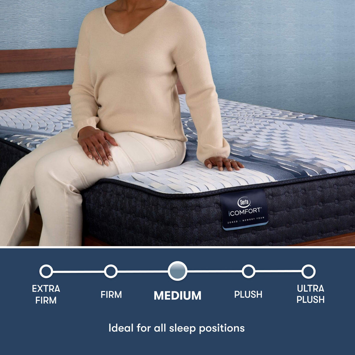 iComfort - 13" Iona Memory Foam Medium Mattress
