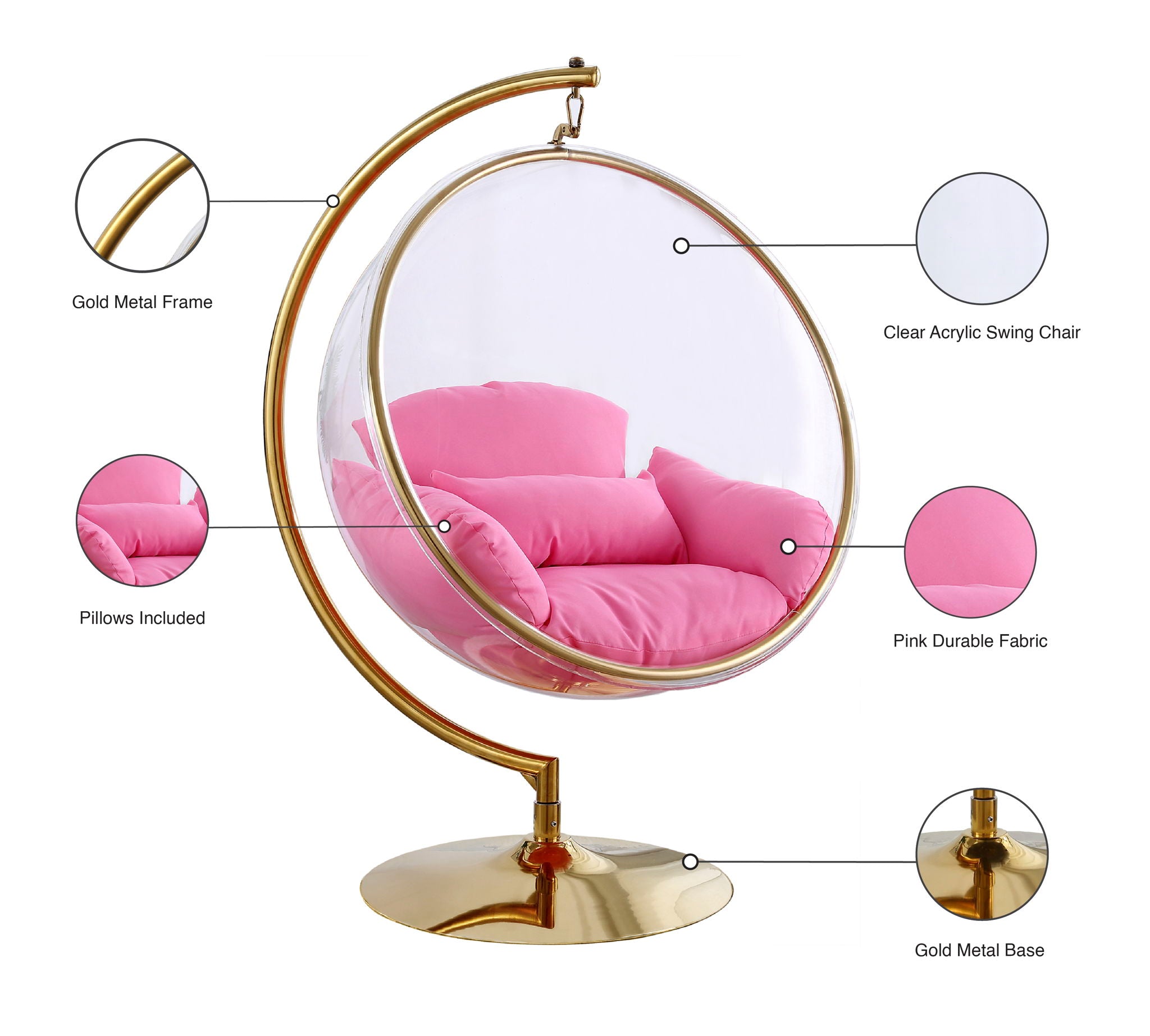 Luna - Swing Bubble Accent Chair
