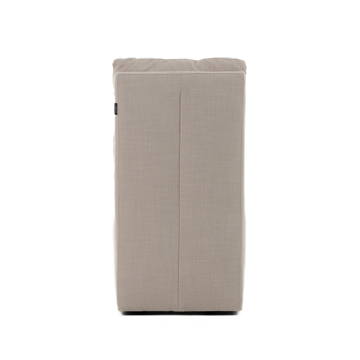 Adrian - Modern Beige Fabric Dining Chair w/ Castor Wheels