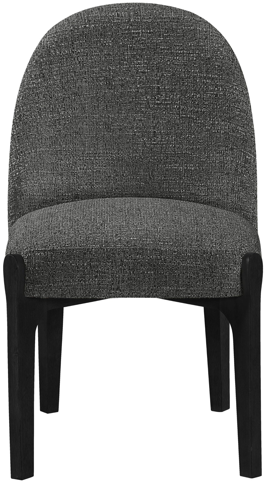 Torino - Upholstered Dining Chair With Brushed Black Base (Set of 2)