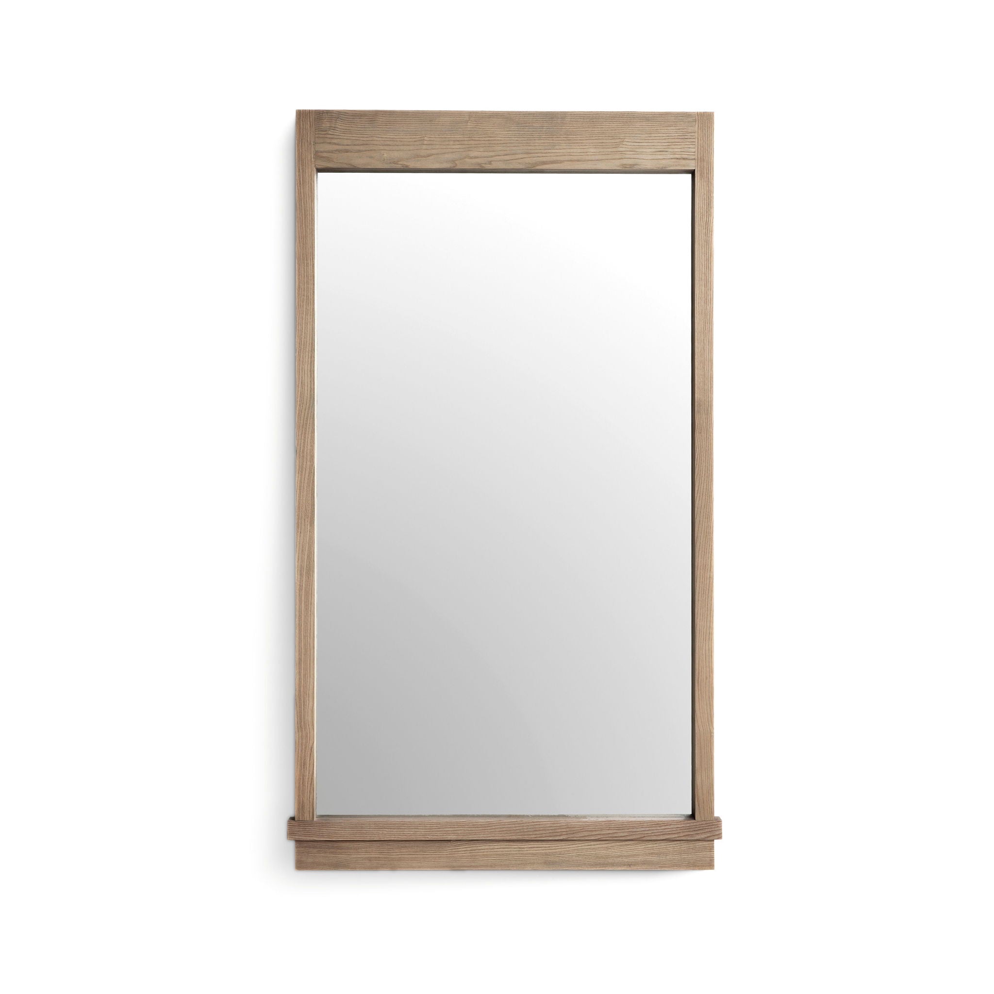 Aimee - Solid Brushed Wooden Ash Mirror - Natural