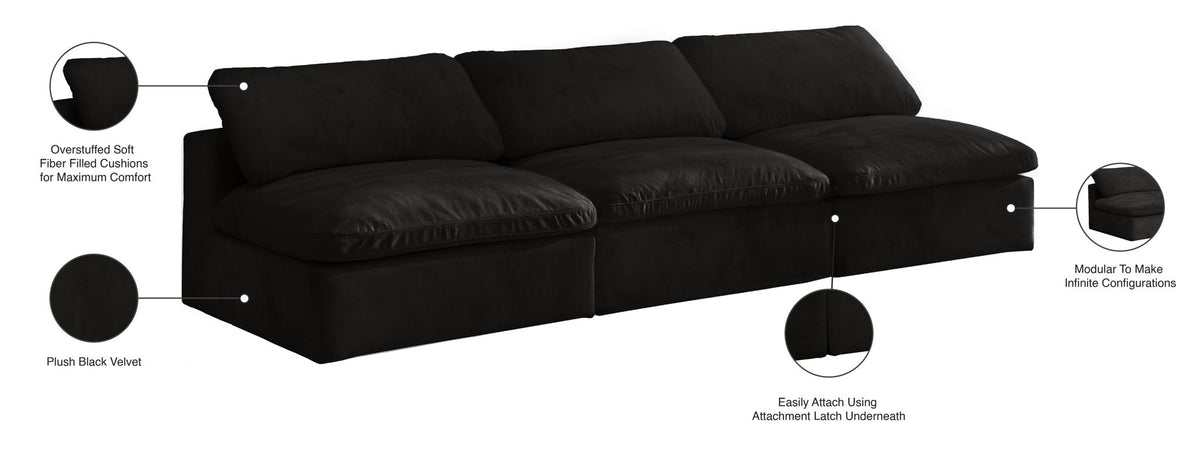 Cozy - Modular Armless 3 Seat Sofa