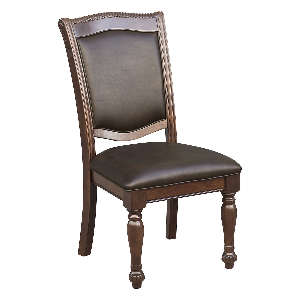 Lordsburg - 5 Piece Set (Round Table & 4 Side Chairs) - Brown