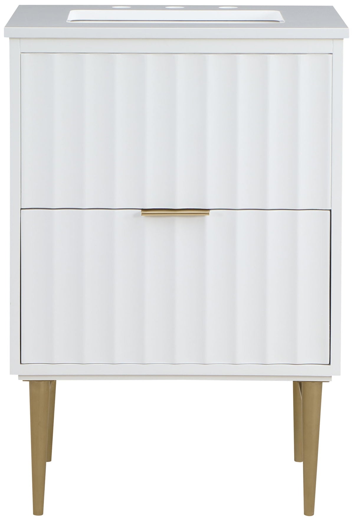 Modernist - Bathroom Vanity With Gold Legs