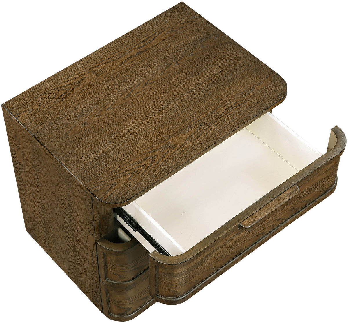 Tiberio - Oak Veneer And Solid Wood Nightstand