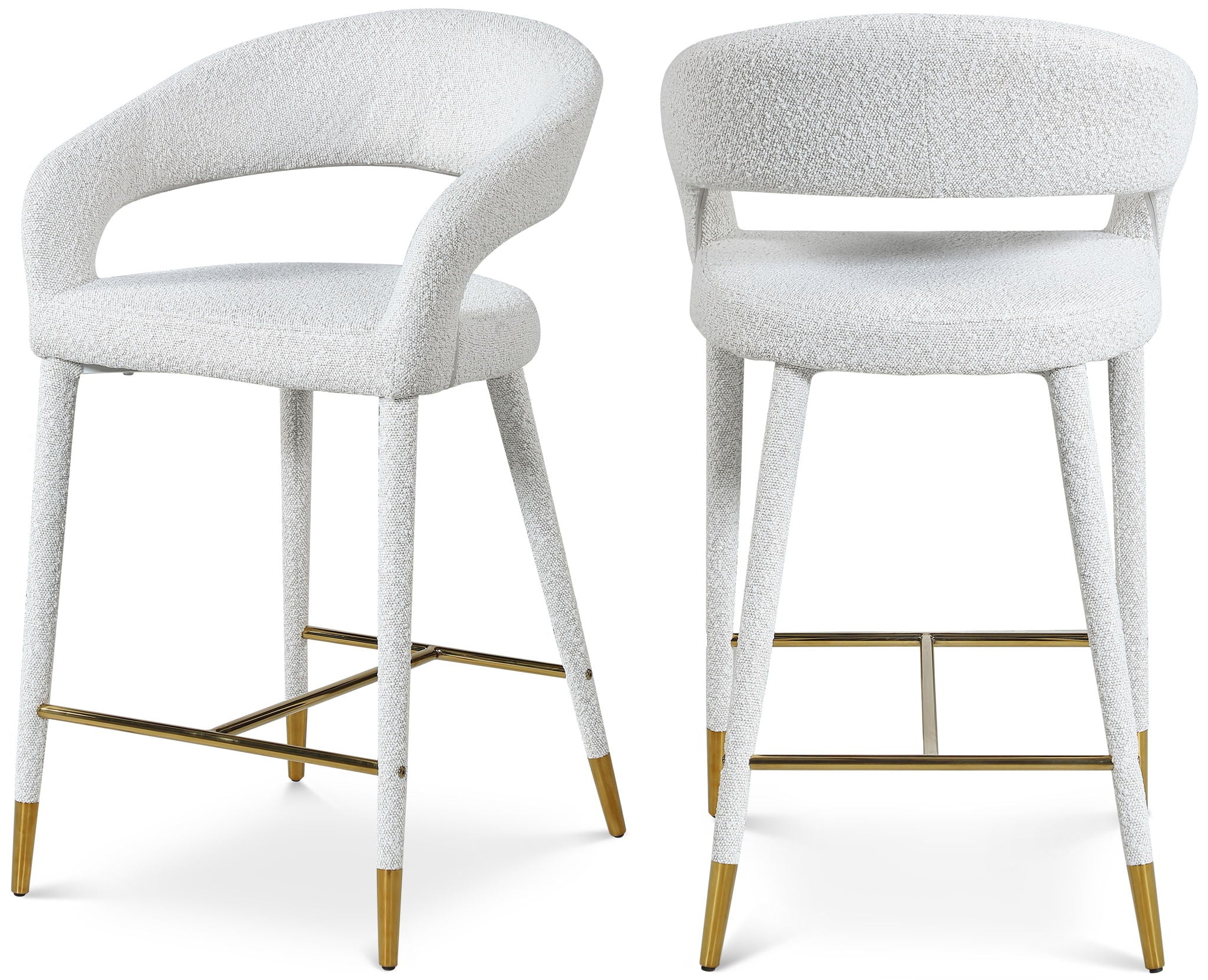 Destiny - Fabric Stool - Cream