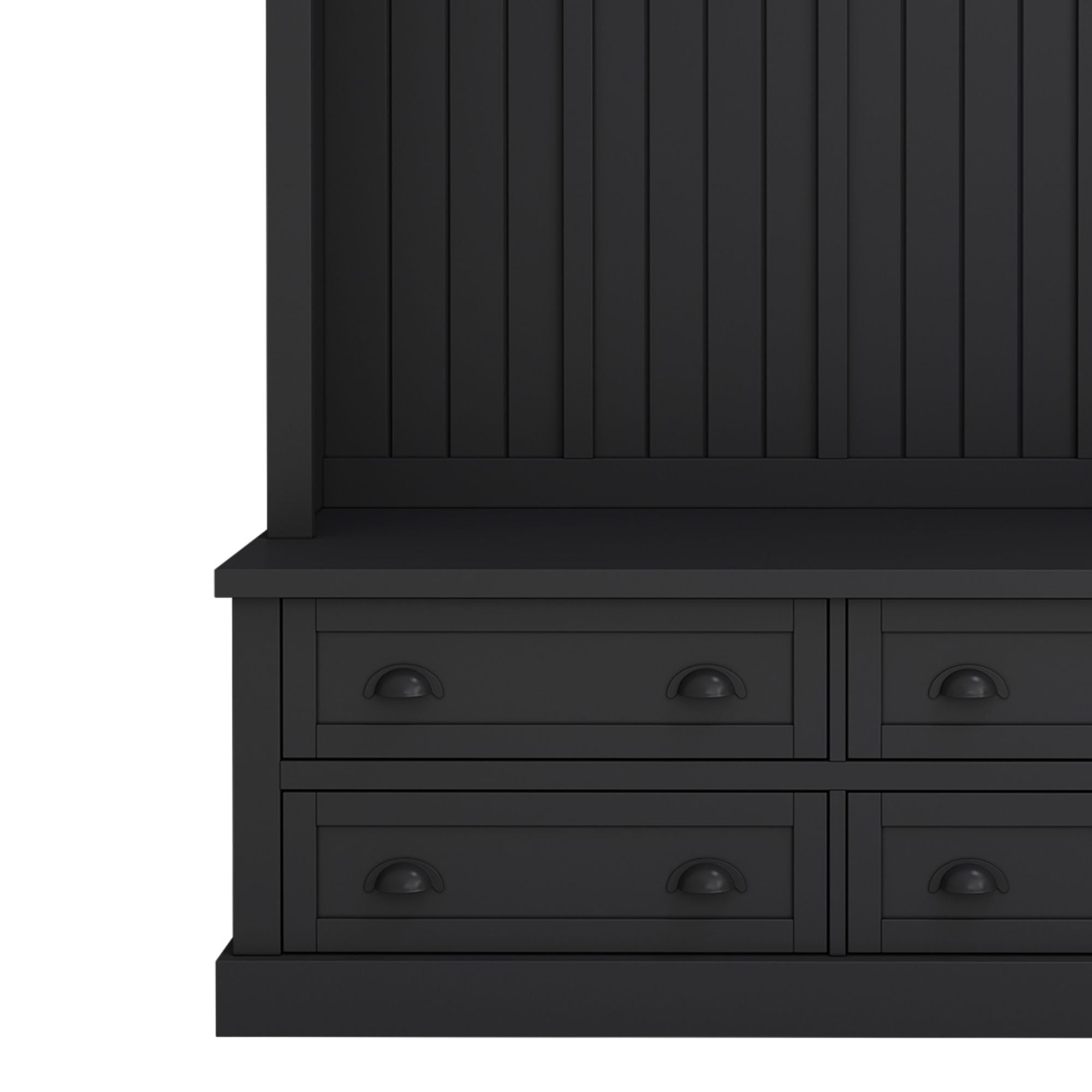 Hall Tree With 4 Drawers, Coat Rack With 6 Hooks
