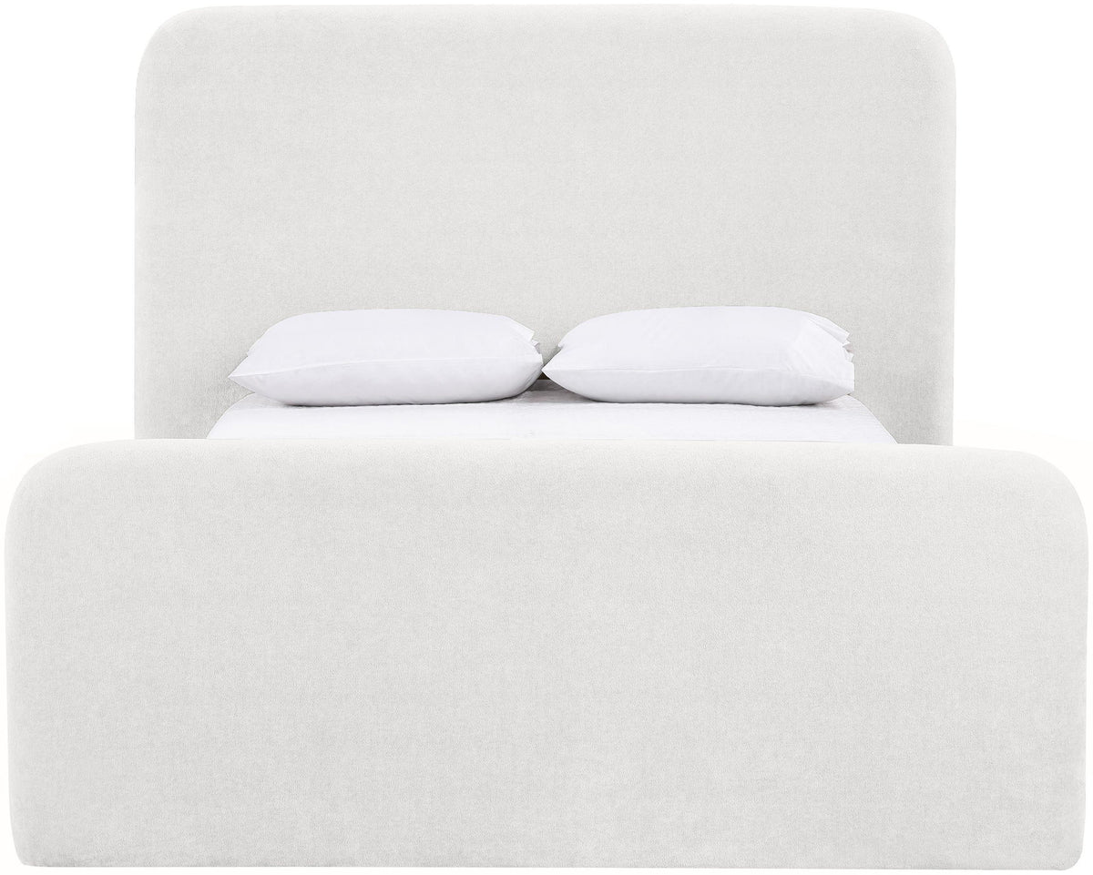 Fira - Chenille Fabric Upholstered Bed