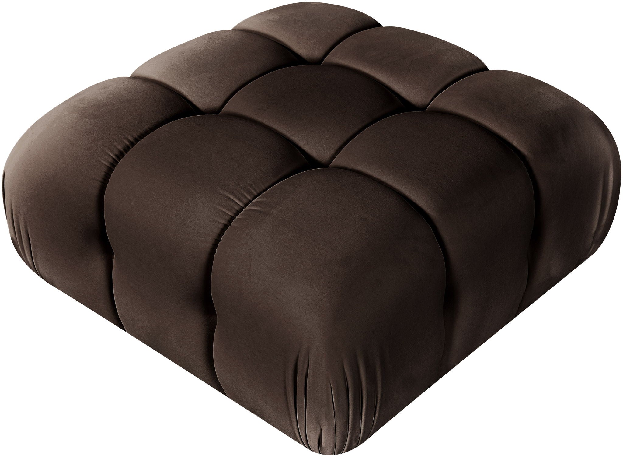 Orin - Velvet Performance Fabric Upholstered Modular Ottoman