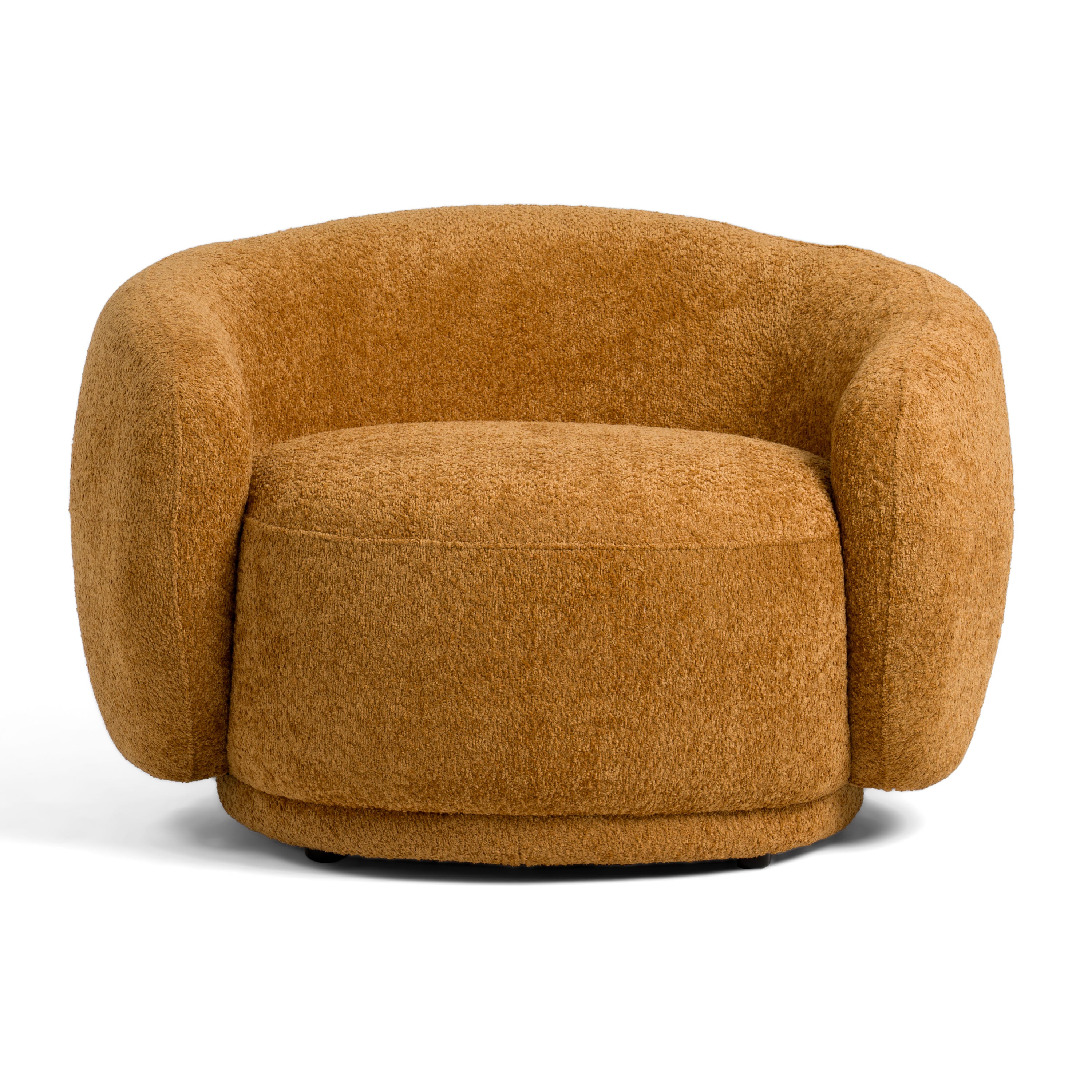 Divani Casa Andrew - Modern Orange Fabric Accent Chair