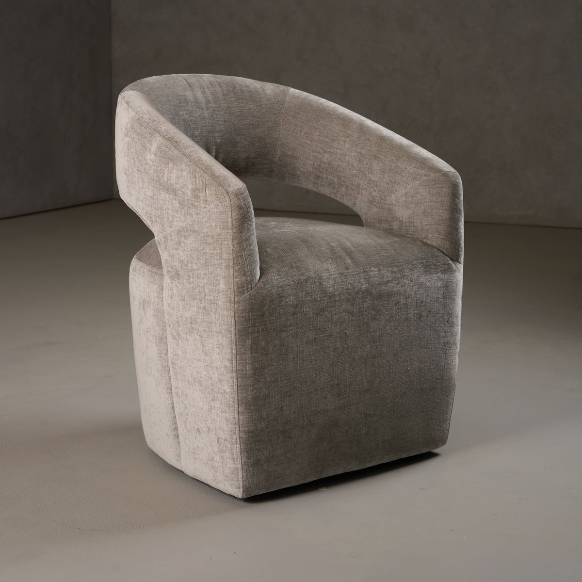 Angie - Modern Grey Fabric Dining Chair