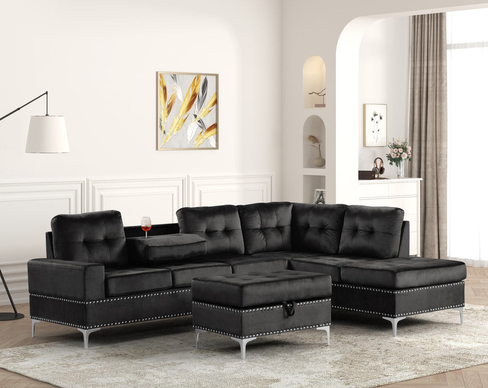 Rocket 2-Piece Sectional – Includes Free TV or Area Rug