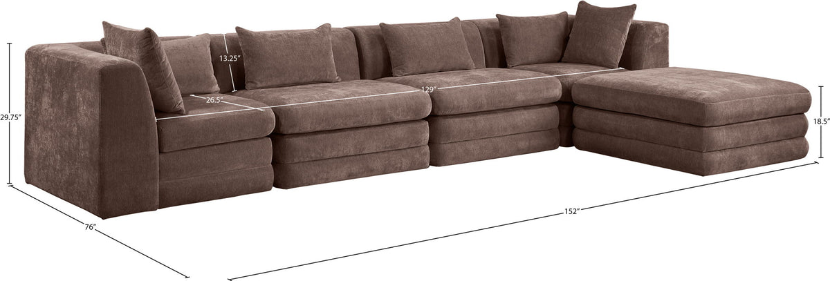 Stellar - 5 Piece Upholstered Modular Sectional