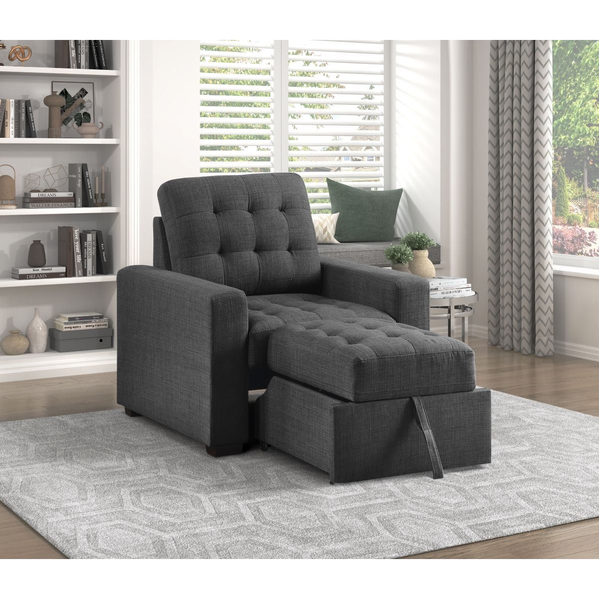 Mccafferty - Chair With Pull-Out Ottoman