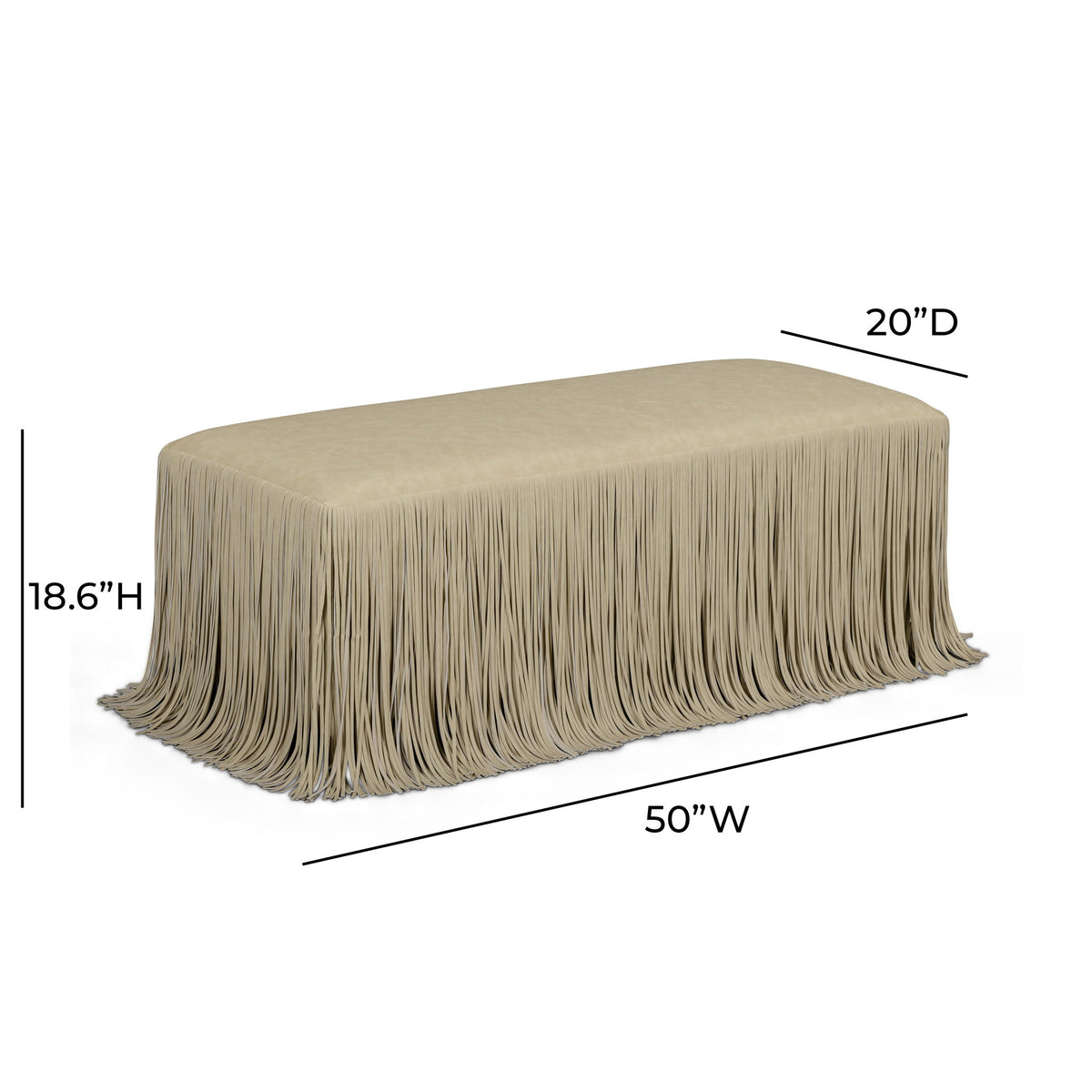 Shag Me - Performance Vegan Leather Bench