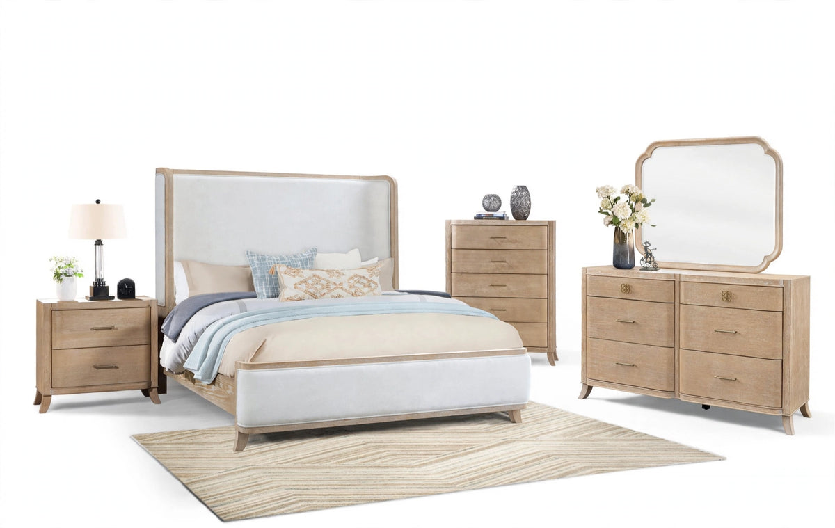 Gilded Heritage Walnut Bedroom Set