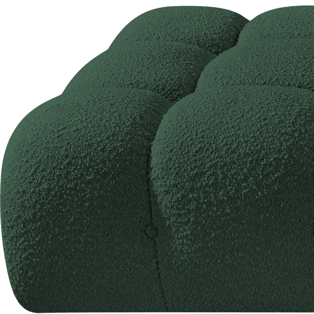 Ames - 3 Piece Boucle Upholstered Modular Sofa With 2 Backless Seats