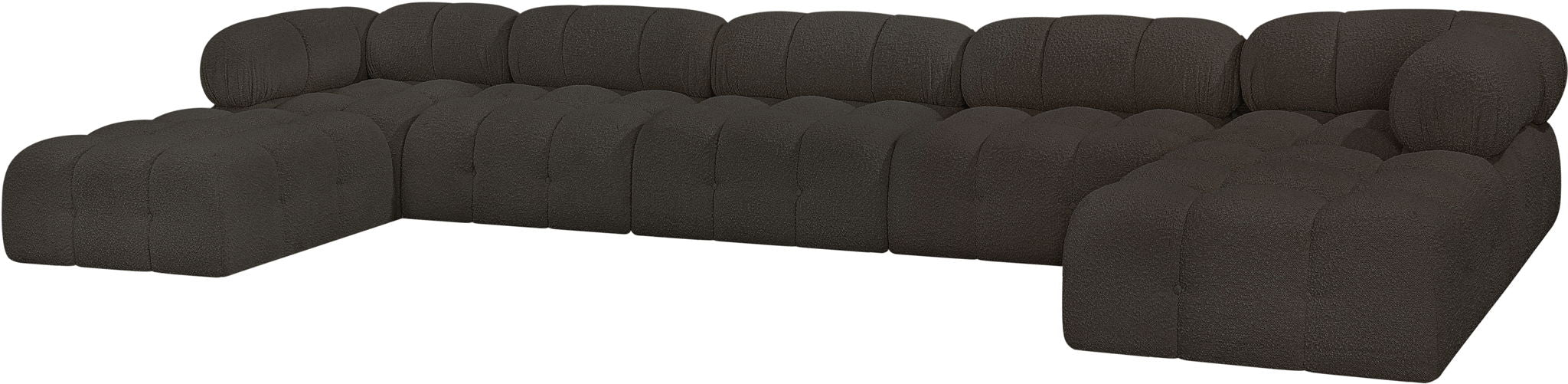 Ames - 7 Piece Fabric Modular U-Shaped Sectional