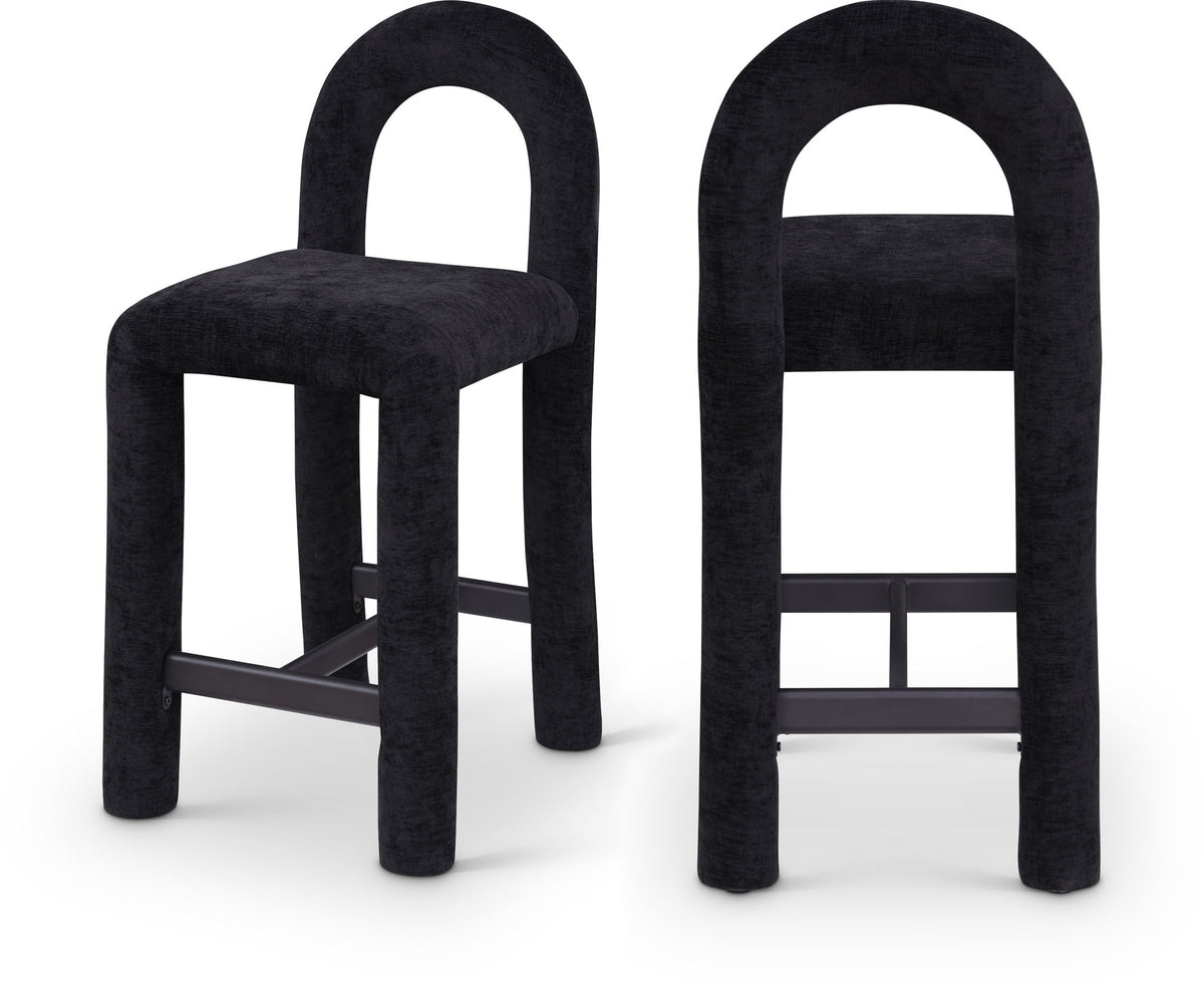 Amari - Chenille Fabric Stool