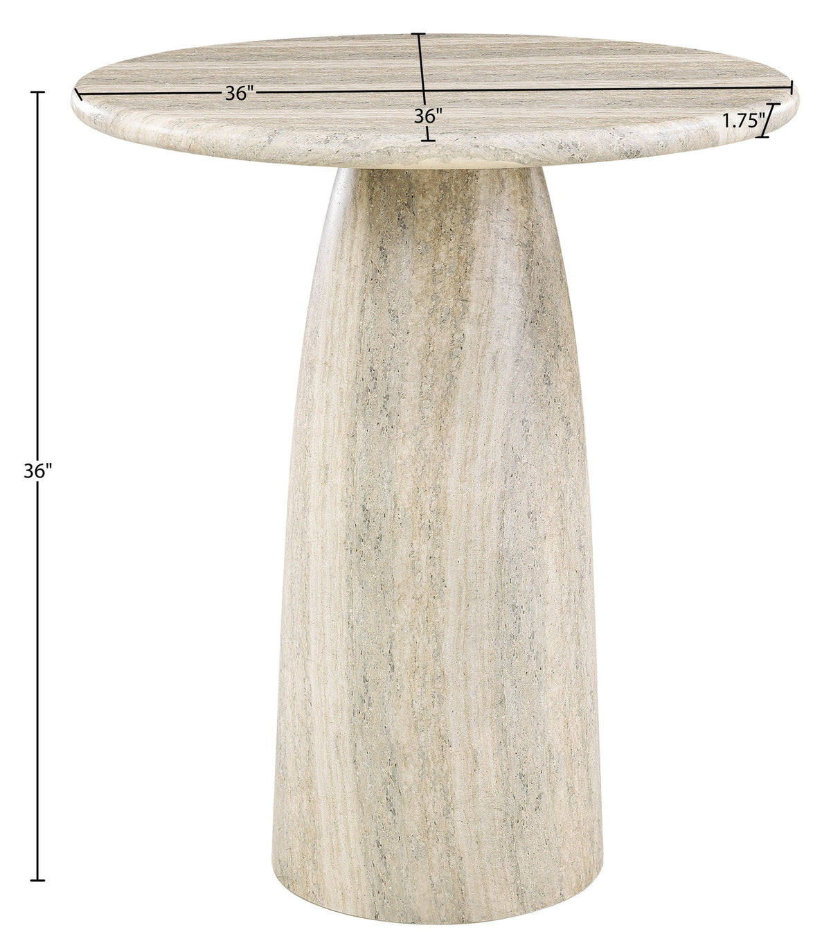 Cosenza - Concrete Indoor / Outdoor Counter Height Table