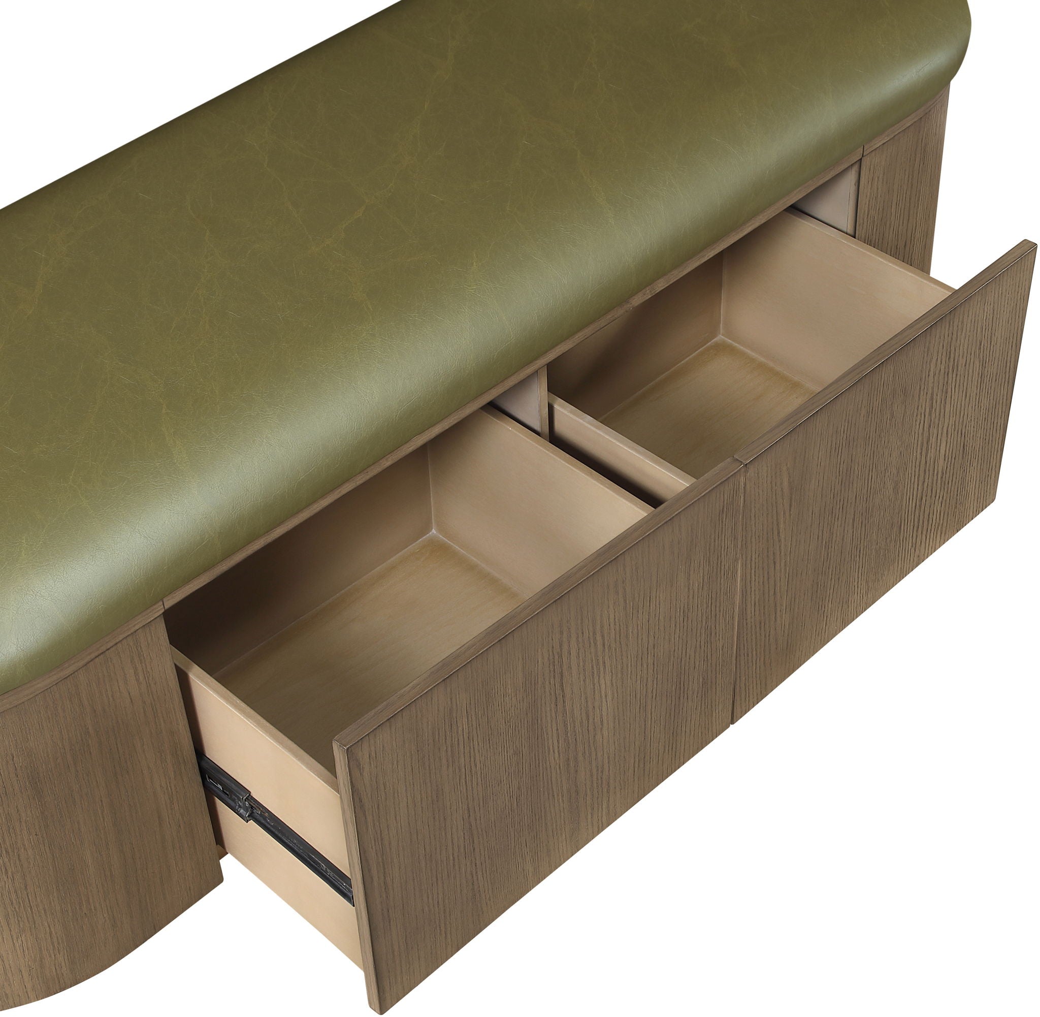 Velden - Upholstered Storage Bench With Stained Brown Base