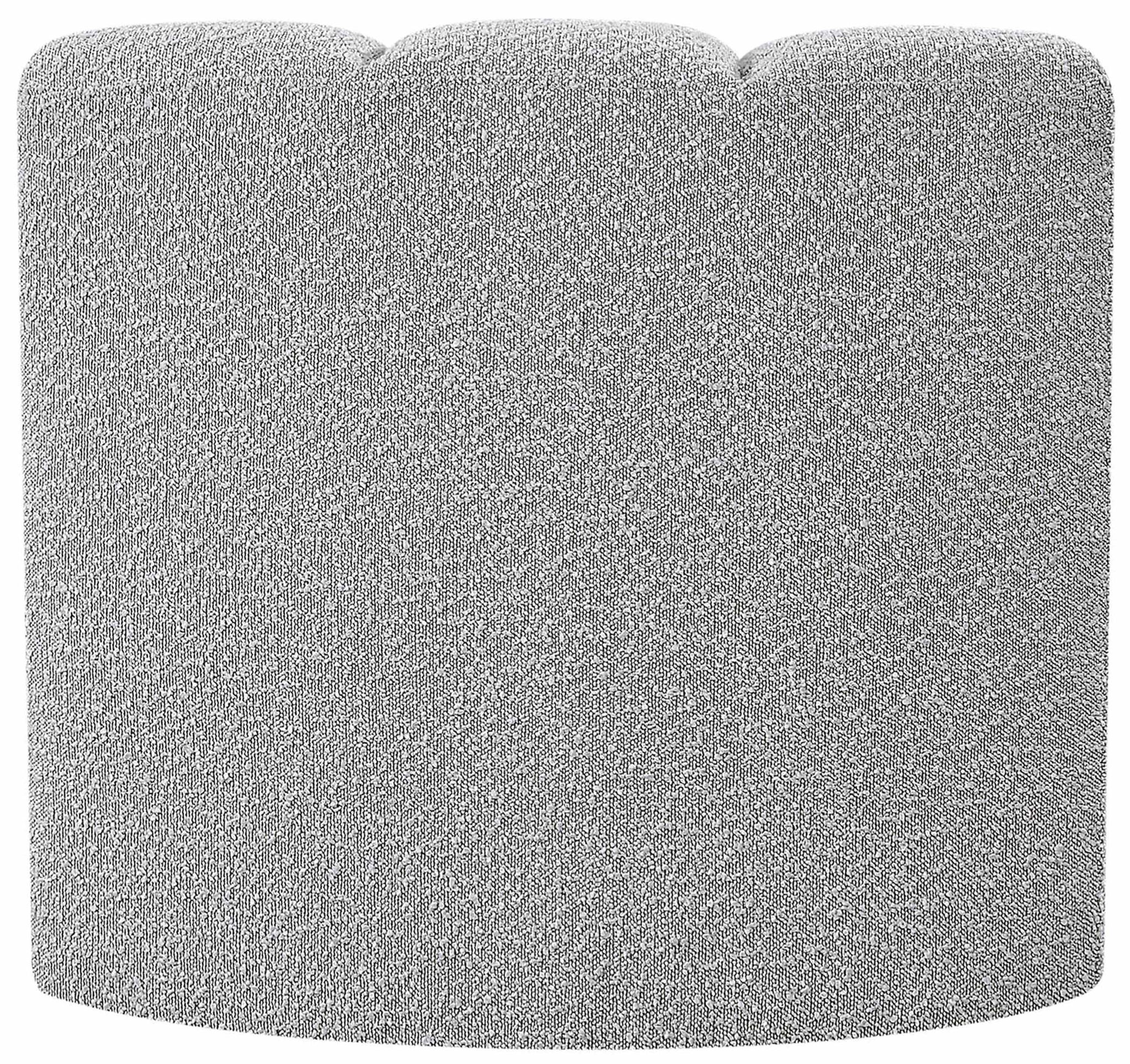 Arc - Boucle Fabric Curved Corner Chair