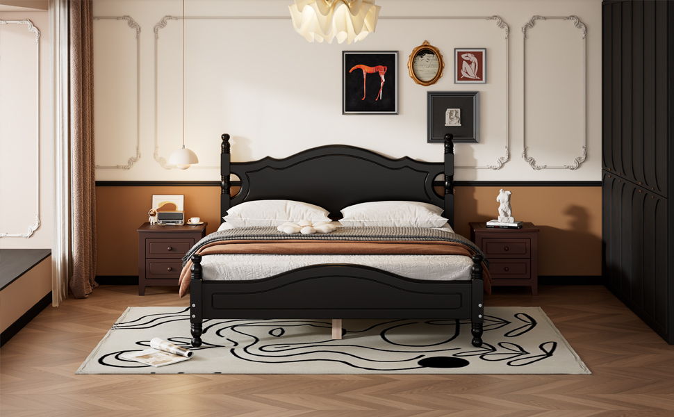 Platform Bed Frame With Slat Support