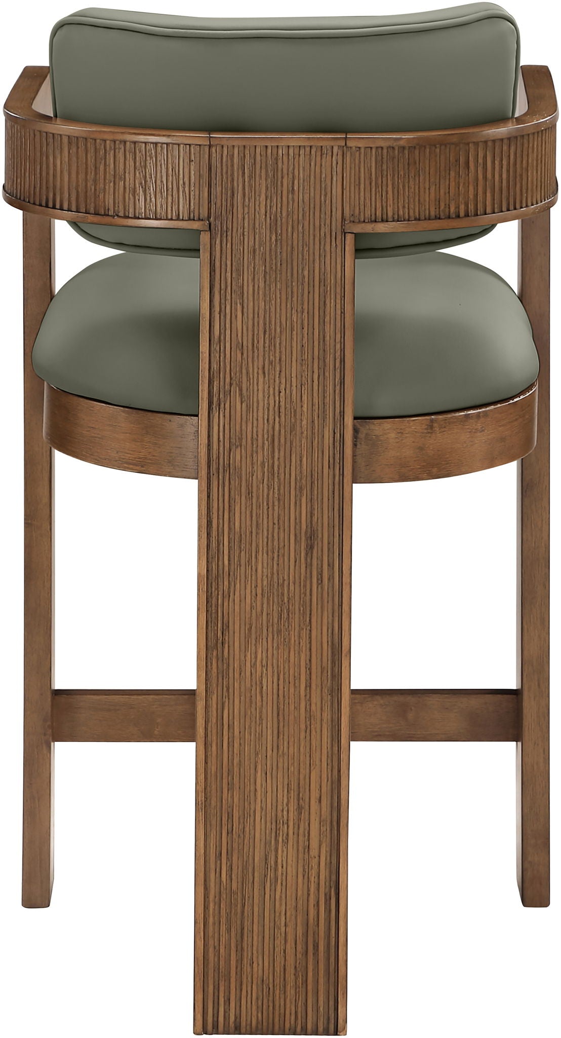 Sacha - Vegan Leather Upholstered Counter Stool With Brown Base