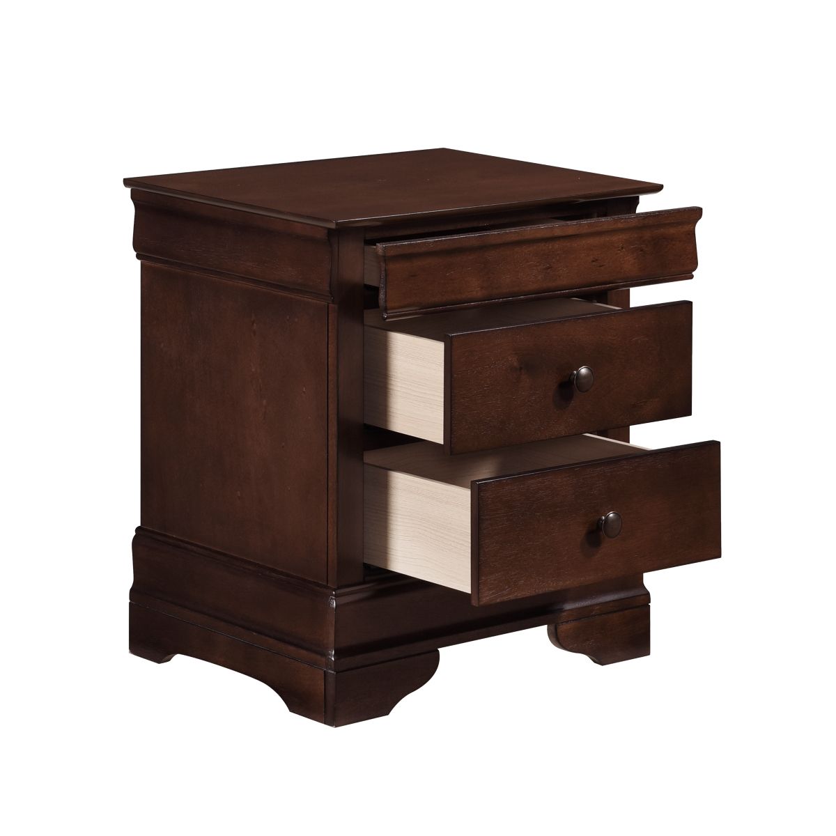 Abbeville - Nightstand With Hidden Drawer - Cherry