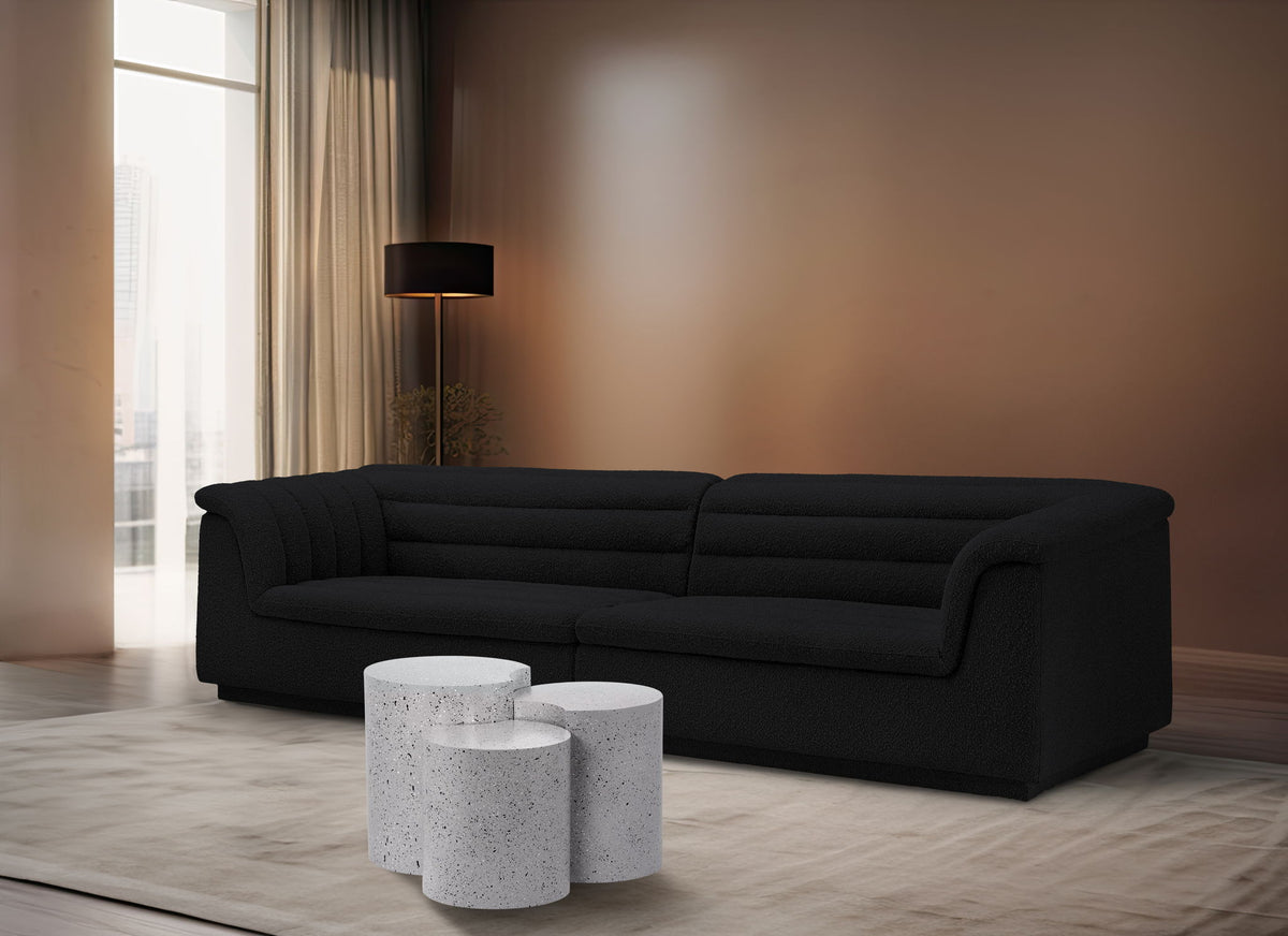 Dimple - 20" 3 Piece Modular End Table - Terazzo Finish
