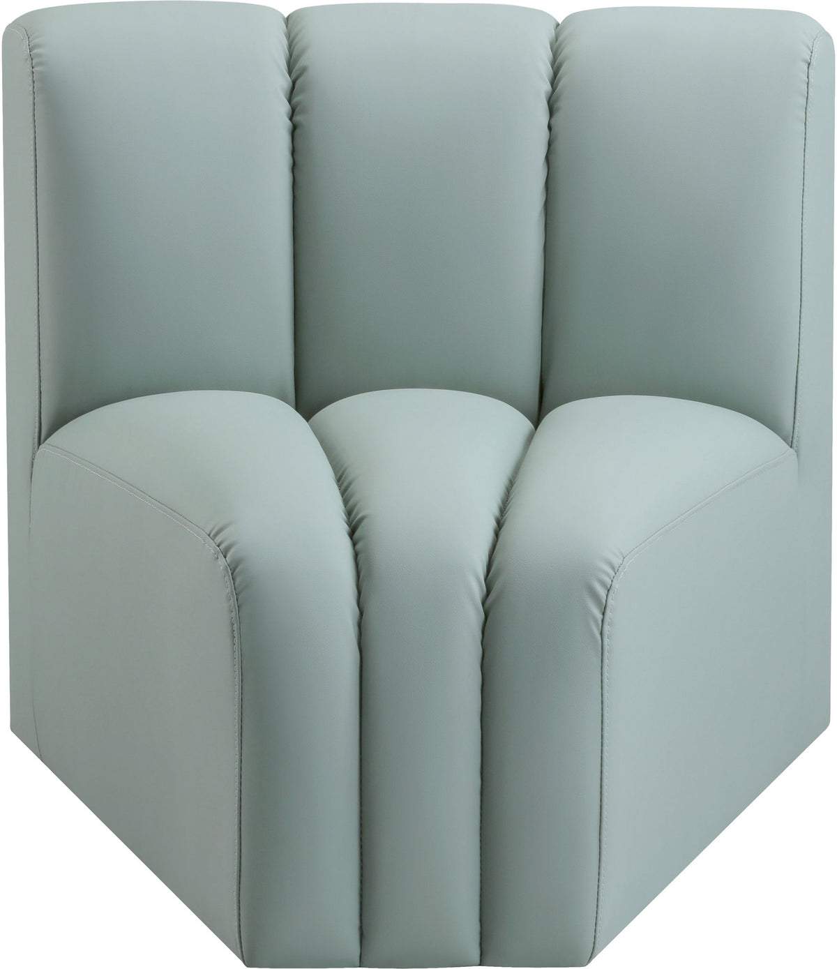 Arc - Faux Leather Curved Corner Chair