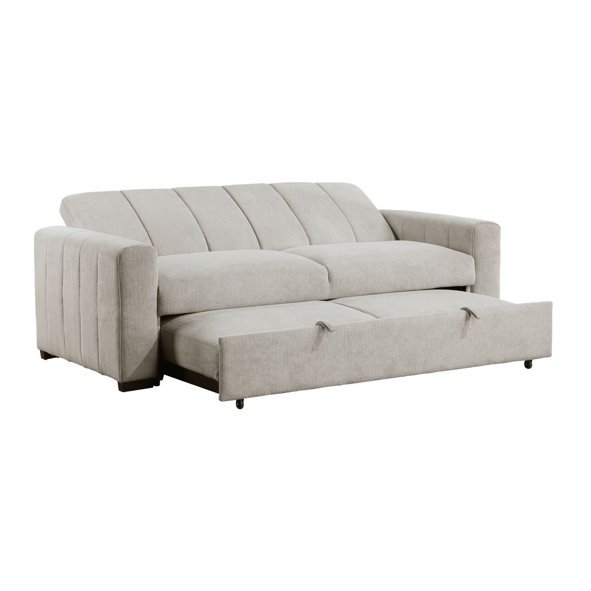 Michah - Convertible Sofa With Pull-Out Bed - Light Gray