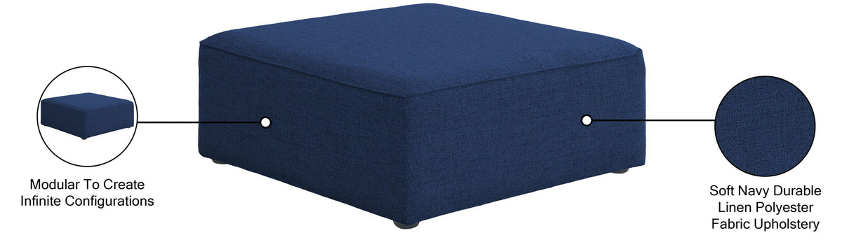 Cube - Linen Ottoman
