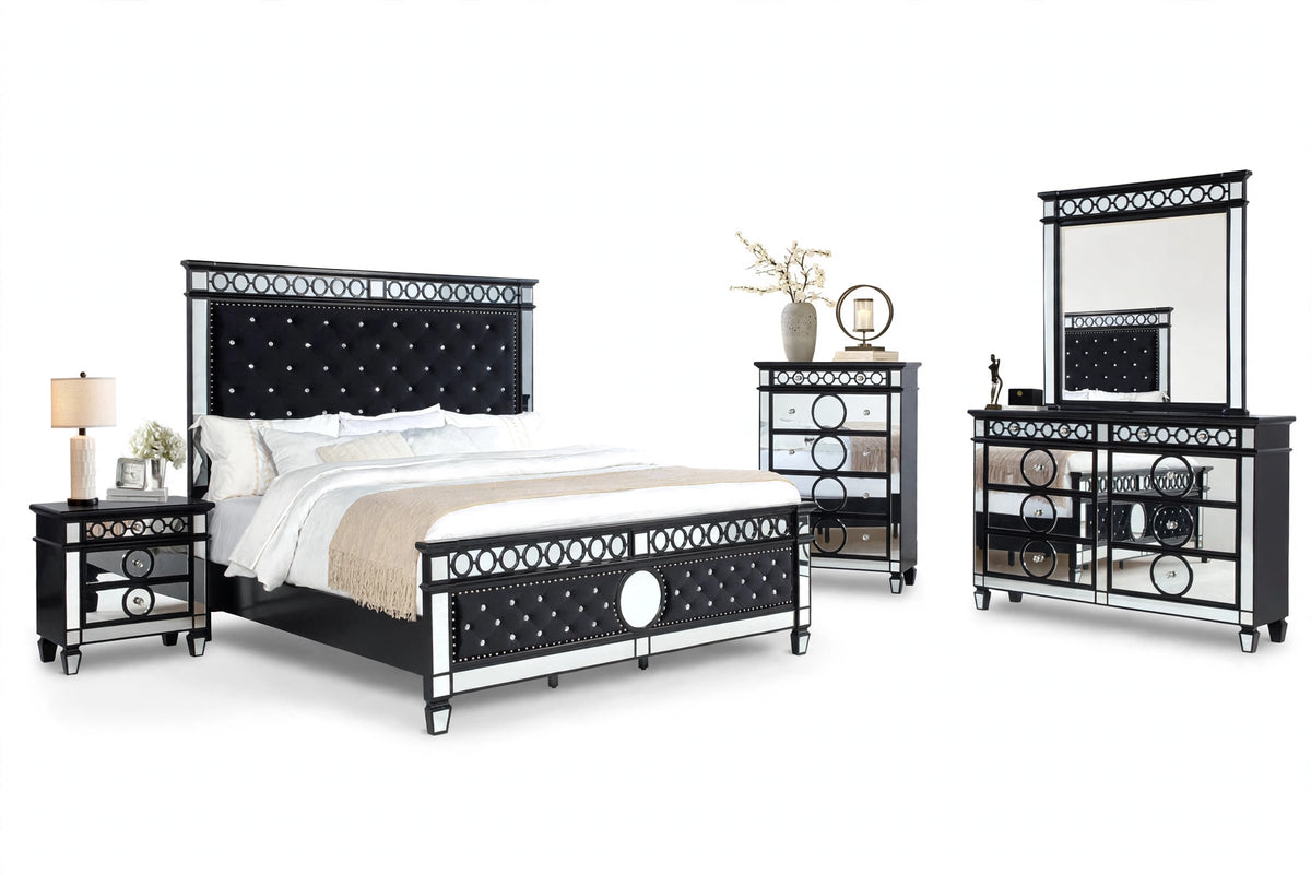 Lumen Black Bedroom Set