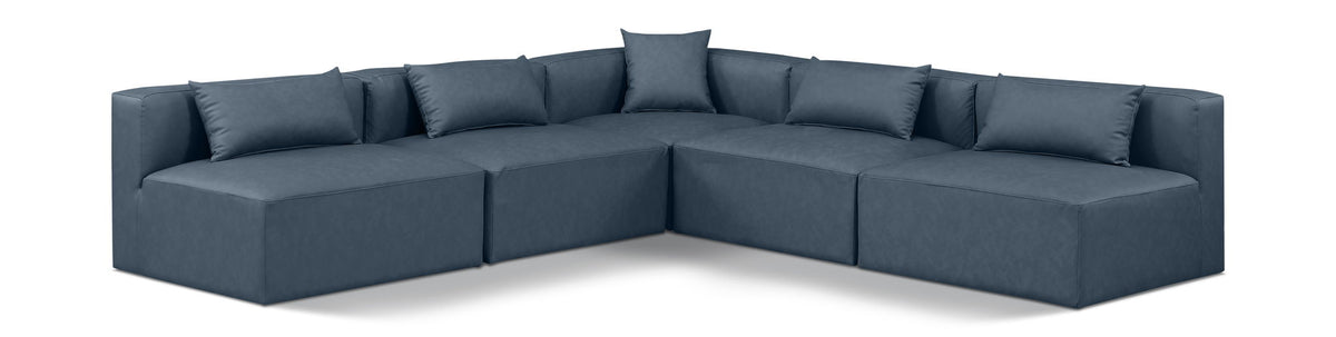 Cube - 5 Piece Modular Corner Armless Sectional
