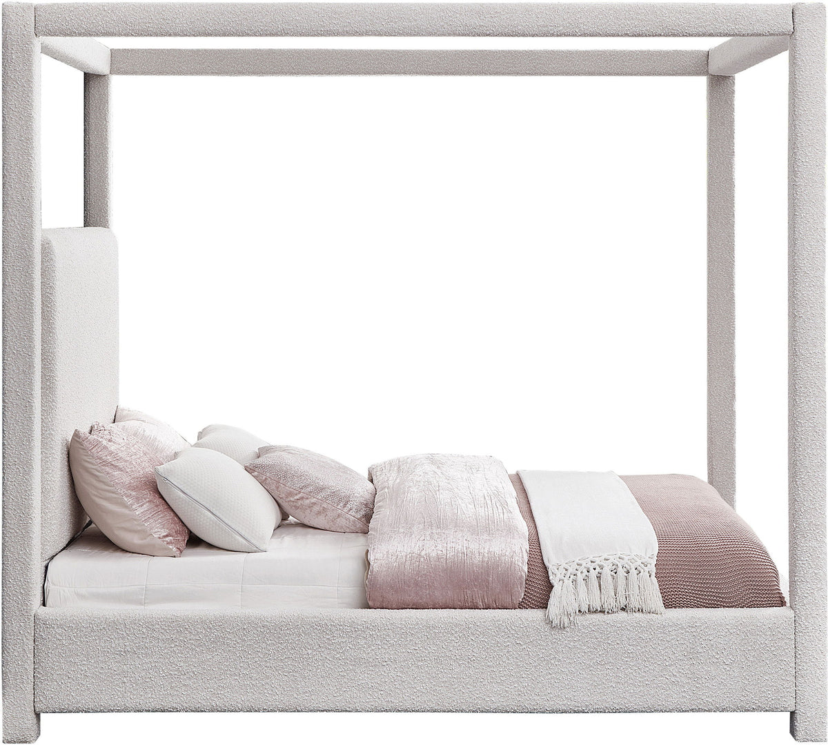 Eden - Boucle Fabric Upholstered Bed