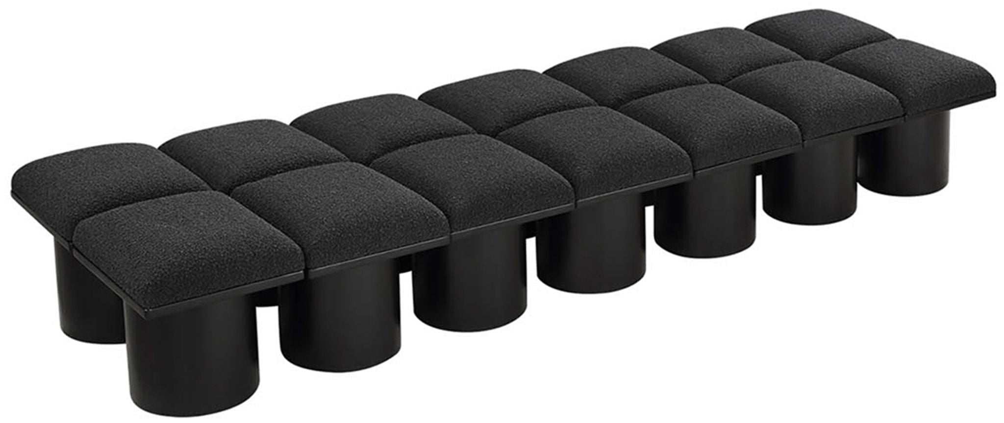 Pavilion - 14 Piece Modular Bench With Black Base